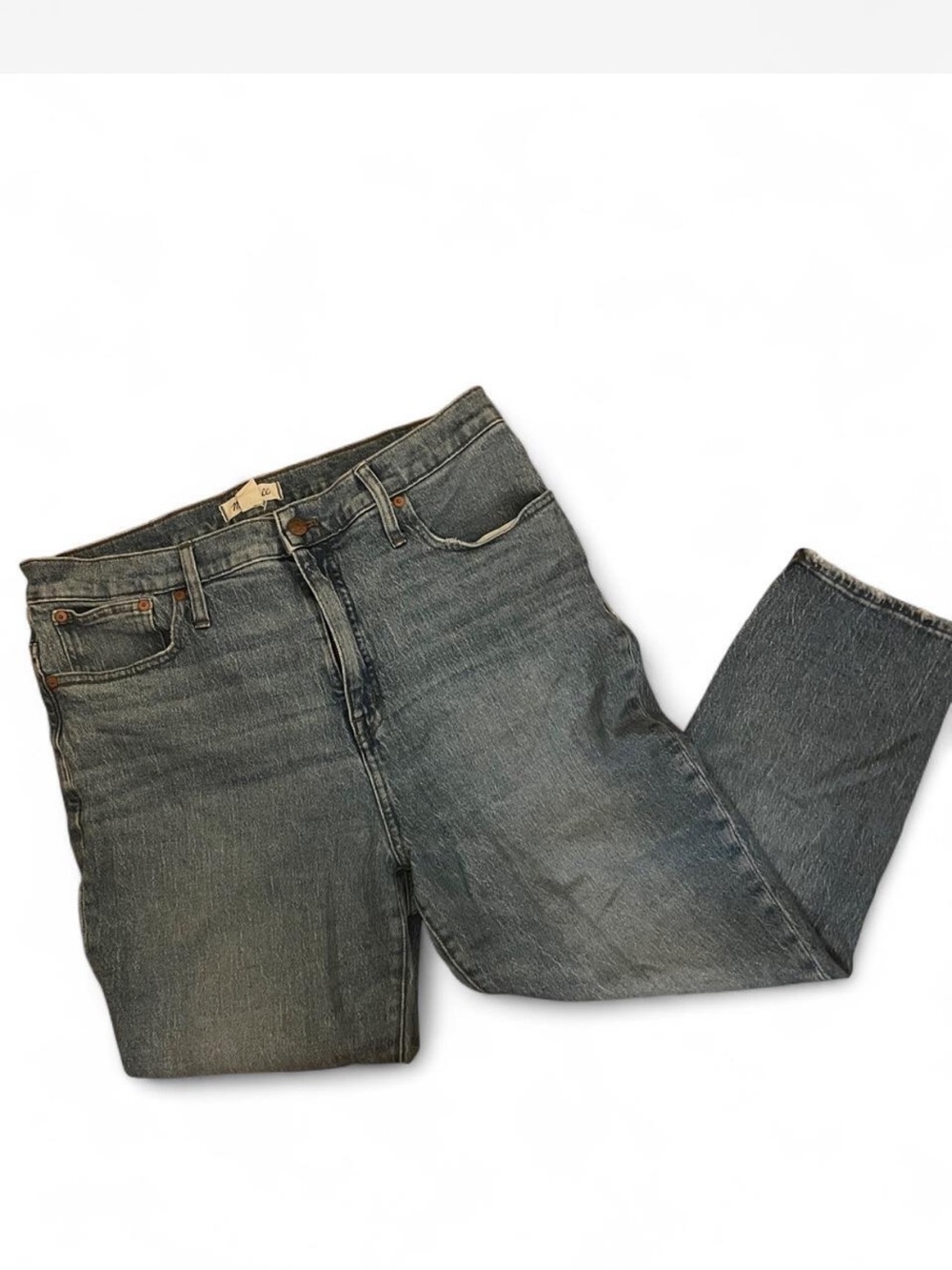 Classic women’s Madewell medium wash Straight-Leg Jeans